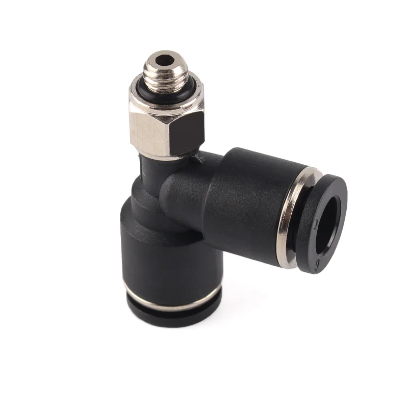 PD Mini Connector T-Threaded Side Tee M3 M5 M6 Connection 3 4 5 6mm Airway Quick Coupling