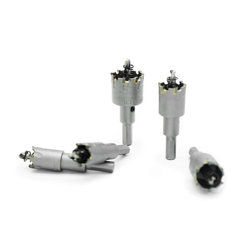Tct Carboneto Ponta Núcleo Broca Buraco Viu Cortador de Metalurgia para a Perfuração de Metal de Liga de Aço Inoxidável 15100 mm Broca Pcs