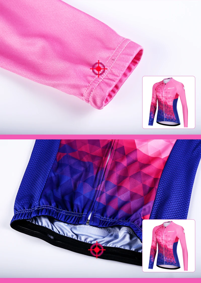 2020 Women  long sleeves Cycling Jersey Mtb Bicycle Clothing  Ciclismo Jersey road riding shirt road bike cycling Jacket custom