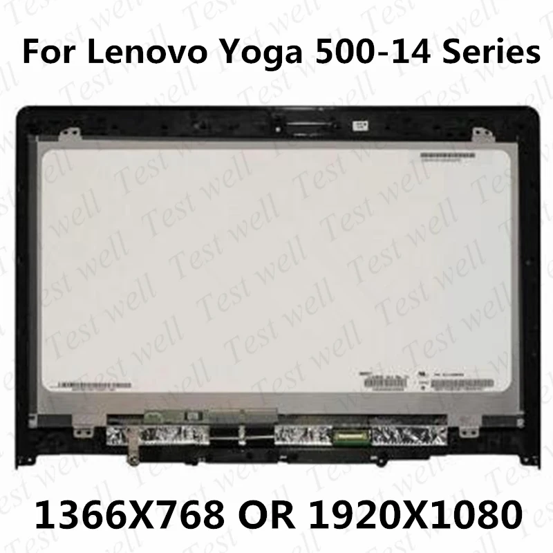 

Original 14'' Touch Screen Display Assembly With Frame FHD 1080p For Lenovo Yoga 500-14 Yoga 500-14IBD 80N4 80N5 500-14ISK 80R5