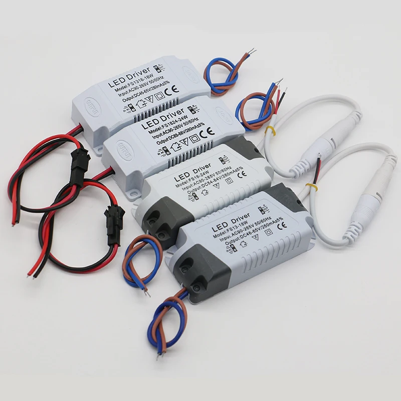 DALCAN LED Power Supply 1W-24W 280mA Driver Adapter With SM Or DC Plug AC90-265V Lighting Transformer For LED Panel Light