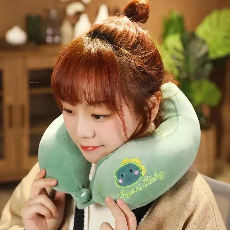 Cartoon U-shaped Pillow Neck Pillow Protecting Cervical Pillow Neck Pillow U-shaped Office Cute Portable Airplane Wagon