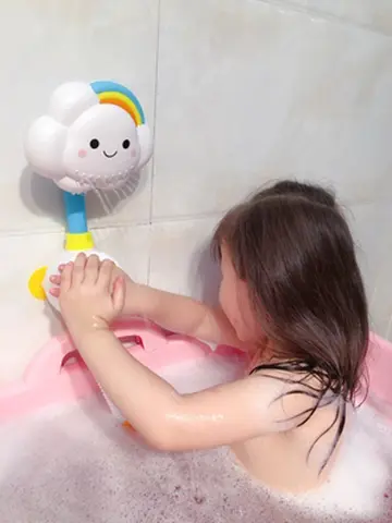 QWZ Baby Cartoon Monkey Classic Shower Bath Toy Animal Sprinkle Bathroom Swimming Bathing Shower Educational Toys For Kid Gift