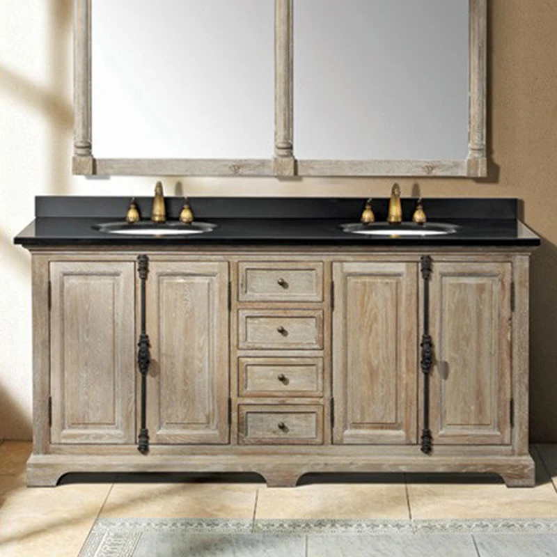 

2020 new bathroom furnitures solid wood bathroom vanity solid timber bathroom cabinets SV227