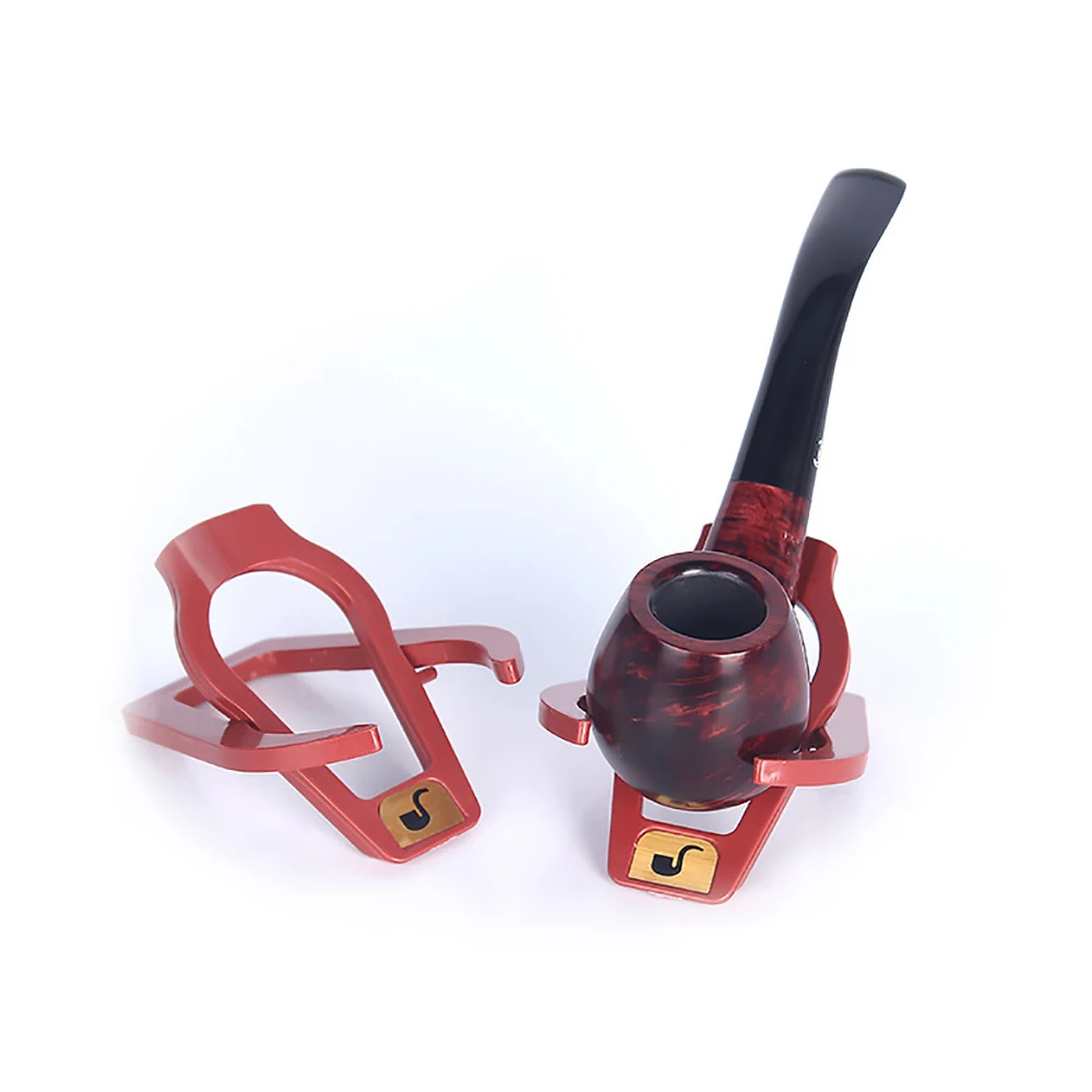 Tobacco Pipe Stand Rack Holder Foldable Light Weight Single Pipe Plastic Smoking Cigar Pipe Stand Smoking Tool Accessories