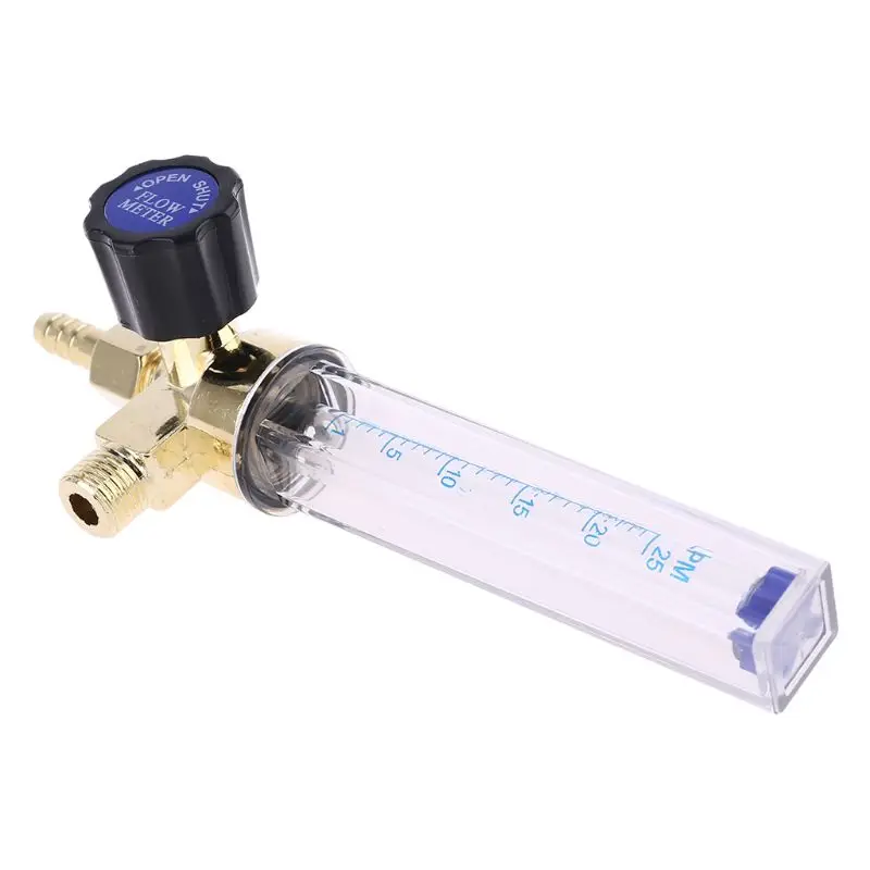 OOTDTY Flow Meters Barb 1/4PT 0.15 MPA Flow Meter Gas Argon AR/CO2 Regulator Welding 7mm MY5_10