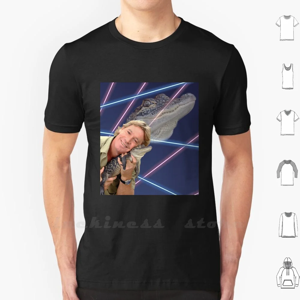 Steve Irwin Crocodile Hunter And Lasers 80S Yearbook Montage T Shirt Ringer Cotton Men Women Teenage Steve Irwin Steve Irwin