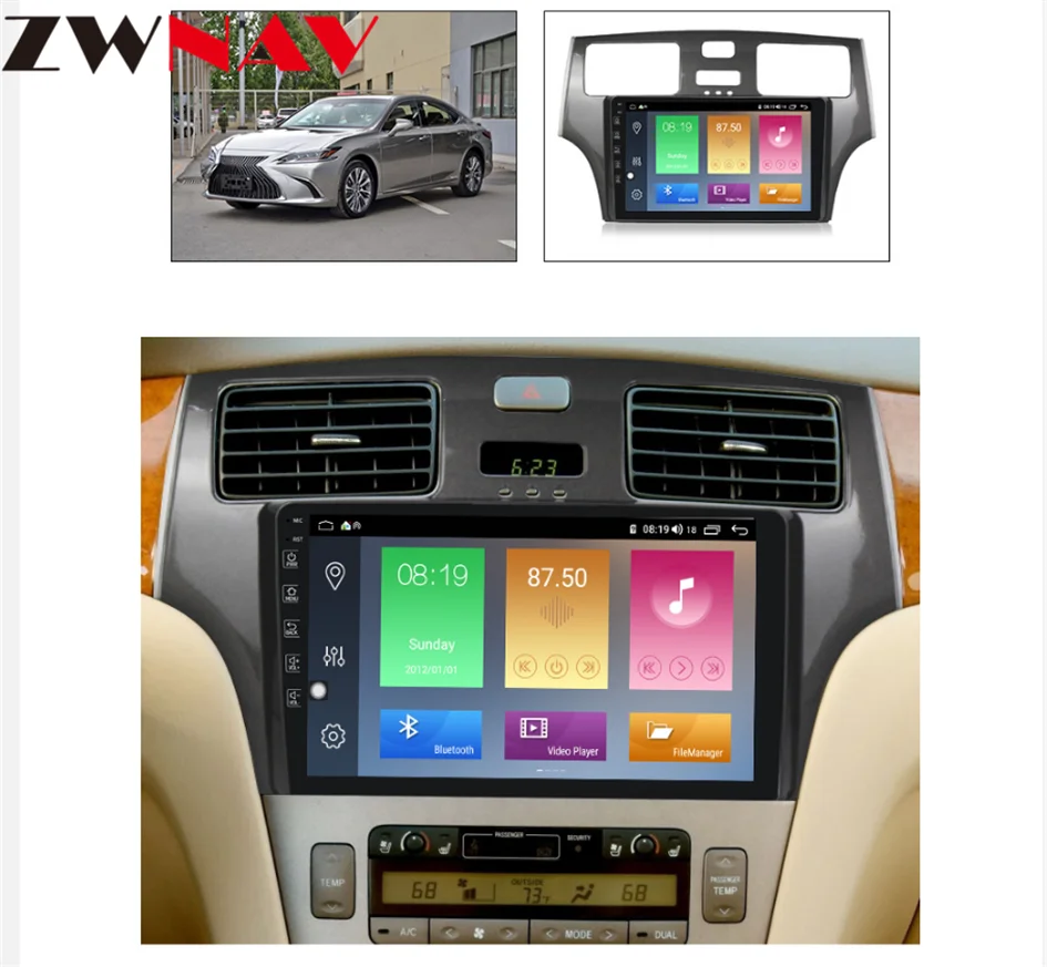 Android 10 PX6 Car GPS Navigation For Lexus ES250 ES300 ES330 2001-2006 Car DVD Auto Radio Multimedia Player HeadUnit 2Din 2 DIN