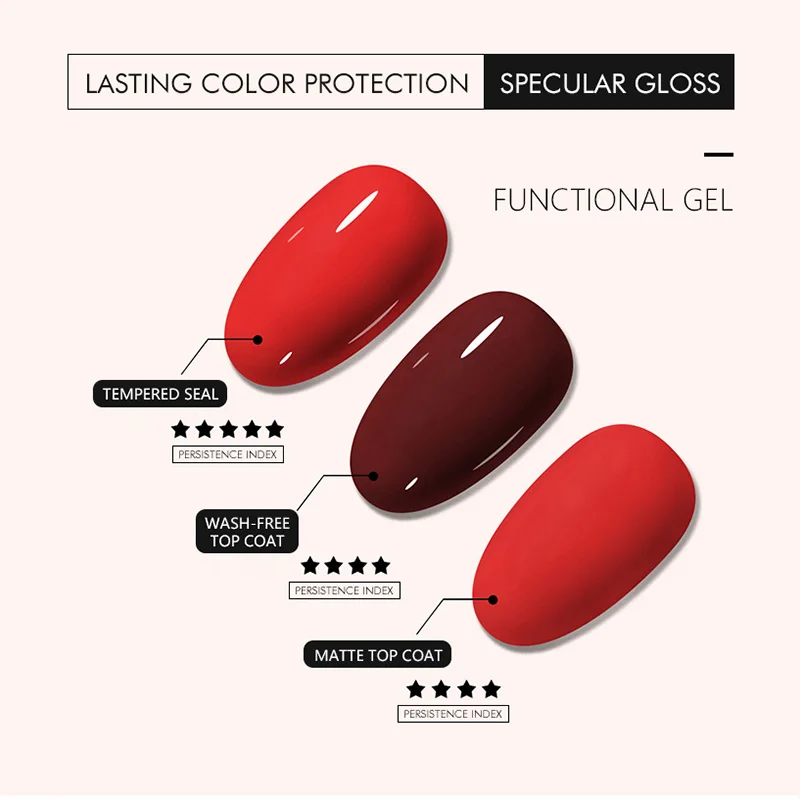 CHUNSHU 15Ml Matte Top Coat Chức Năng Gel Ngâm Tắt LED Đế Lót UV Gel Móng Tay Bán Permanant Dài kéo Dụng Cụ Làm Móng Tay Salon