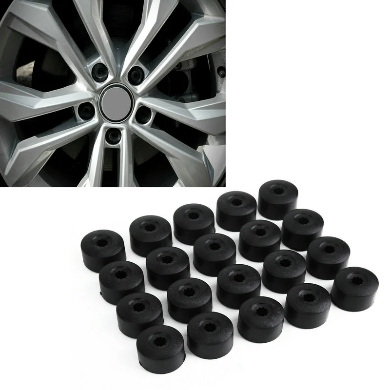 

20pcs Car Wheel Nut Bolt Tire Screw Cover Cap 17mm for VW Golf MK4 Passat Audi ABS Plastic Automotive Tools Car Accessories