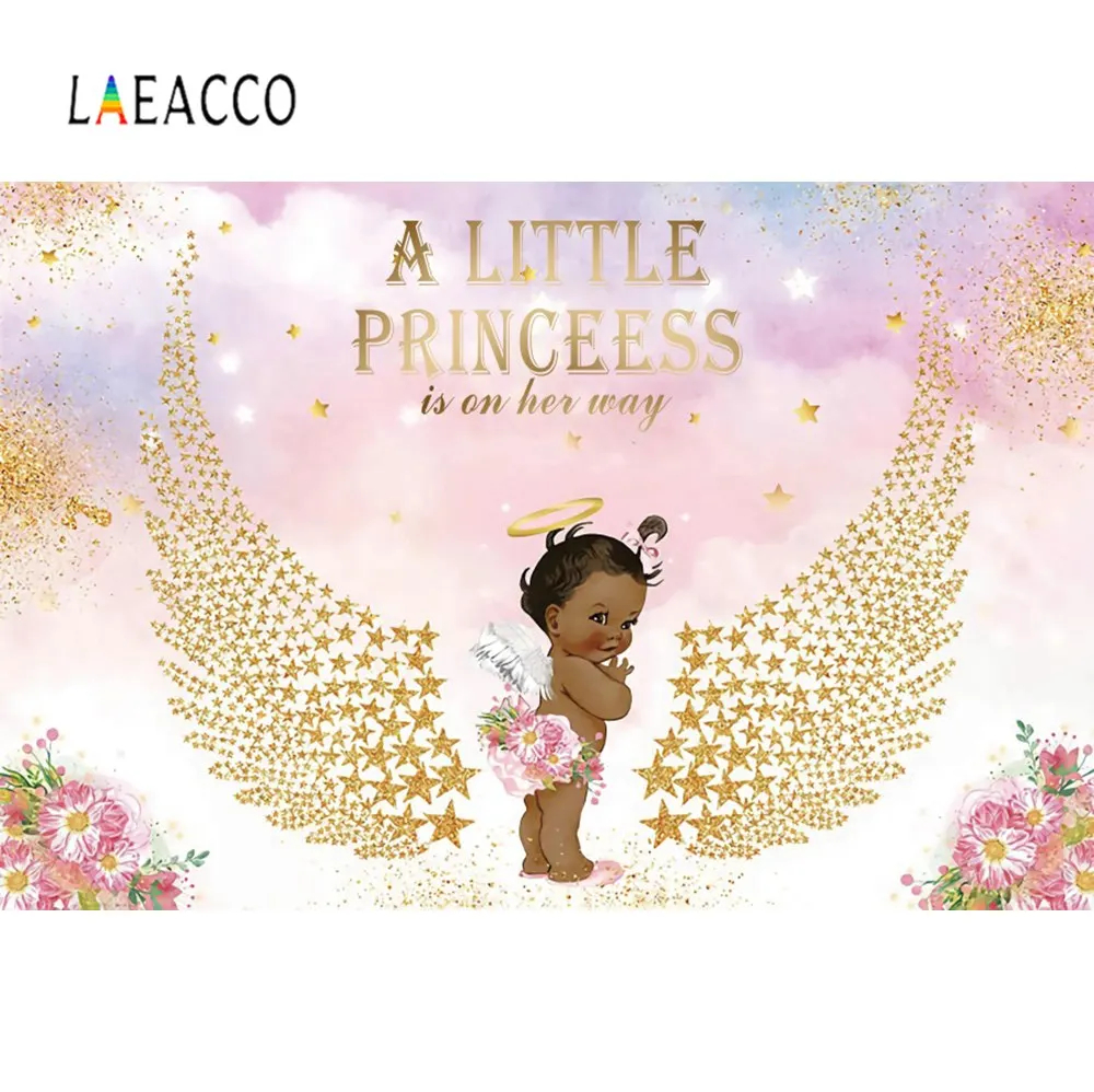 Baby Shower Background A Little Prince Is On His Way Light Blue Curtain Crown Stripe Photography Backdrop Photocall Photo Studio