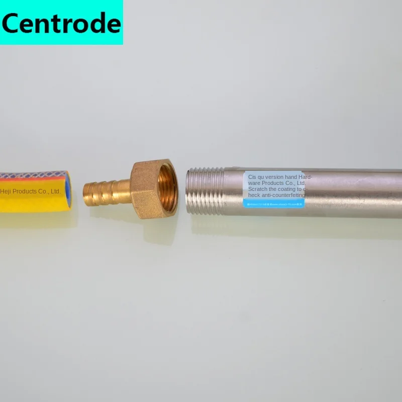 Tubo de extensão de aço inoxidável 304, 1/2in, 3/4 em 1, alongamento, fio externo duplo, sem costura, acessórios para tubulação de água dn15