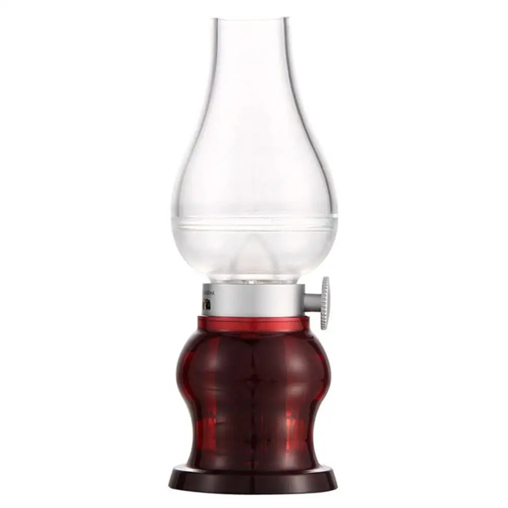 LED Retro Kerosene Lamp USB Rechargeable Night Light for Bedroom Decoration