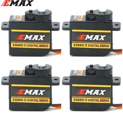 4pcs/lot EMAX ES08D II Plastic Digital Micro Servo for RC Helicopter Airplane RC Quadcopter