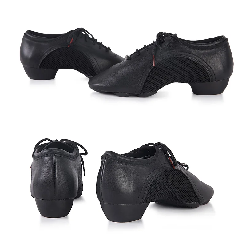 BD-zapatos de baile para hombre y mujer, calzado de entrenamiento de lona, de cuero, para enseñanza al aire libre, interior, zapatos de salón, suela