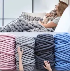 500g bardzo grube gruba przędza przędzy bawełnianej przędzy Merino wełny alternatywne DIY masywny dziergany koc dziewiarskich Spin przędzy