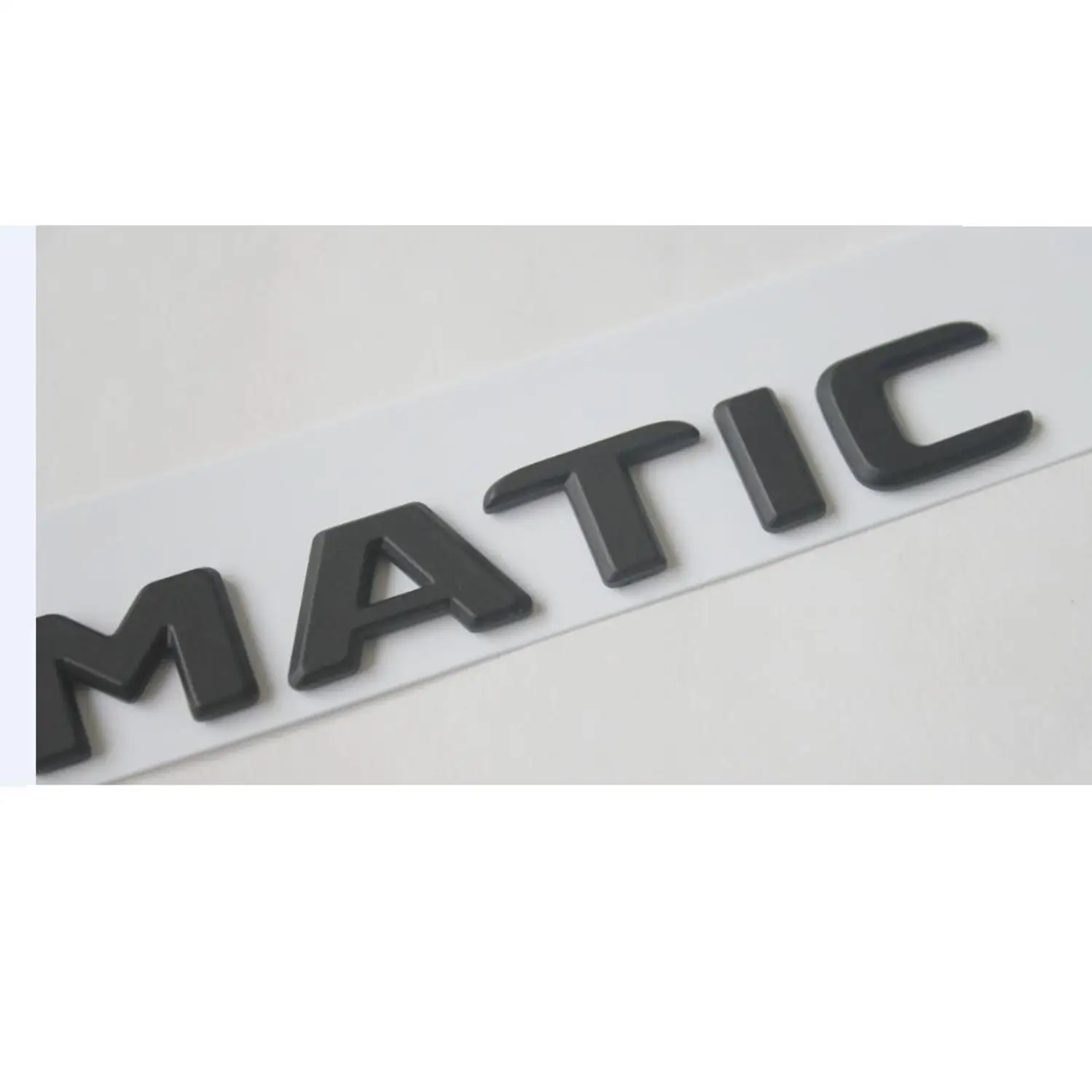 For Mercedes Benz AMG Flat Letters Chrome Black 4MATIC Trunk Emblems Badges 4 MATIC Symbols Sticker 2017+