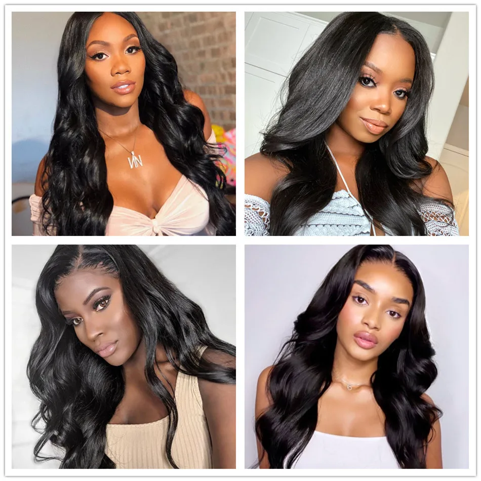 Body Wave 13x4 HD Lace Front Perücken für schwarze Frauen 180% brasilia nische Huamn Haare 13x6 HD transparente Spitze Frontal Perücke vor gezupft