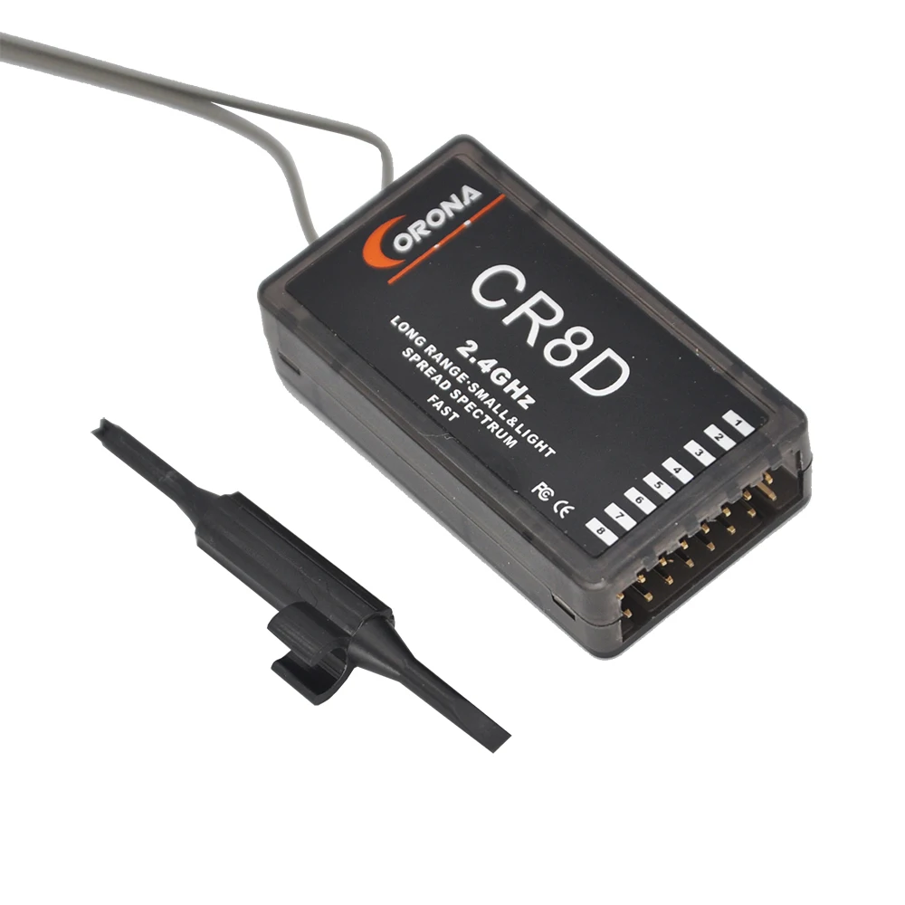 Corona CR8D 2.4Ghz 8ch Receiver Compatible with CT8F/CT8J /CT8Z/CT3F/ V2 DSSS Module