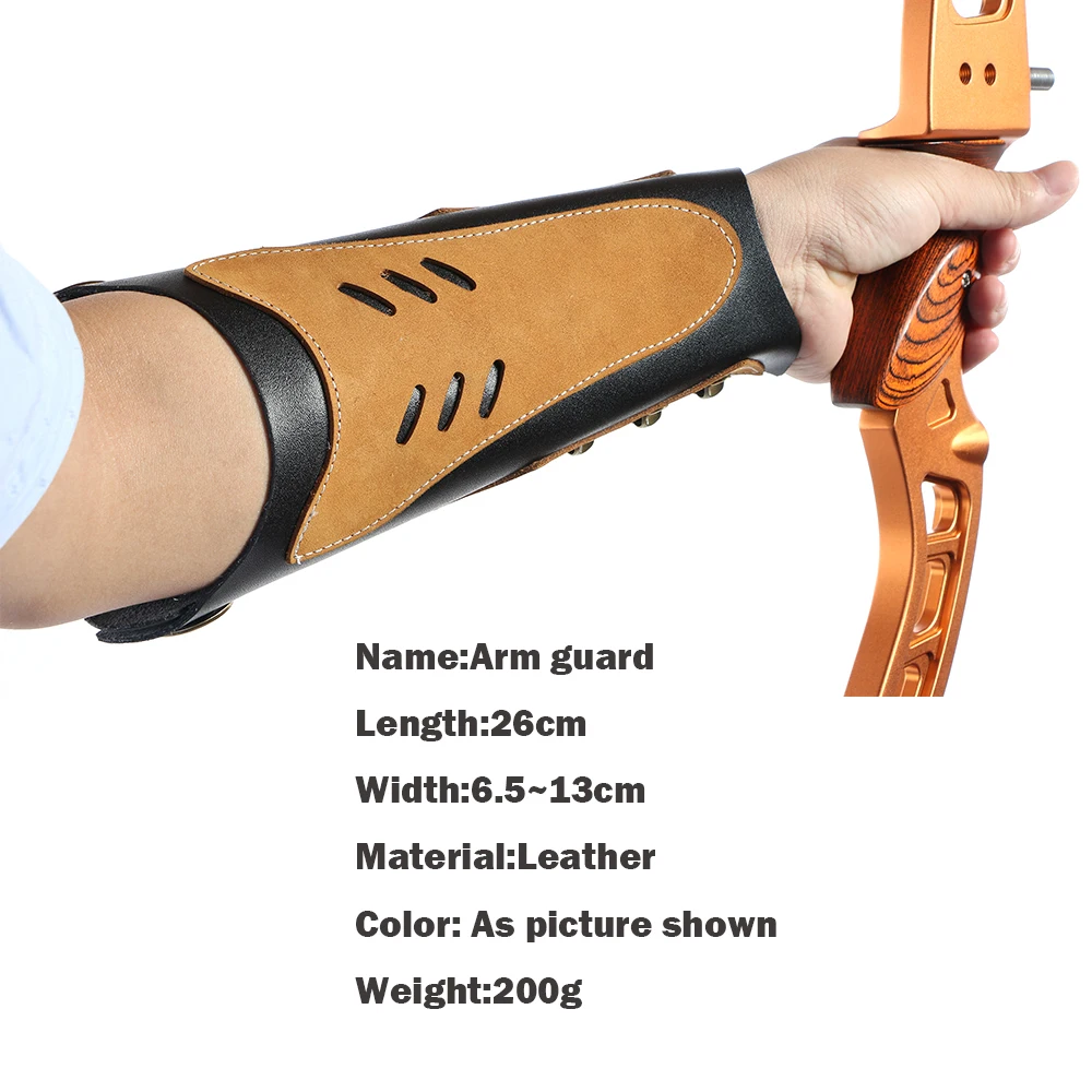 Toparchery Leder Finger Arm Schutz Guard Sichere Handschuh für Bogenschießen Jagd Schießen Training Zubehör Finger Spitze Protector