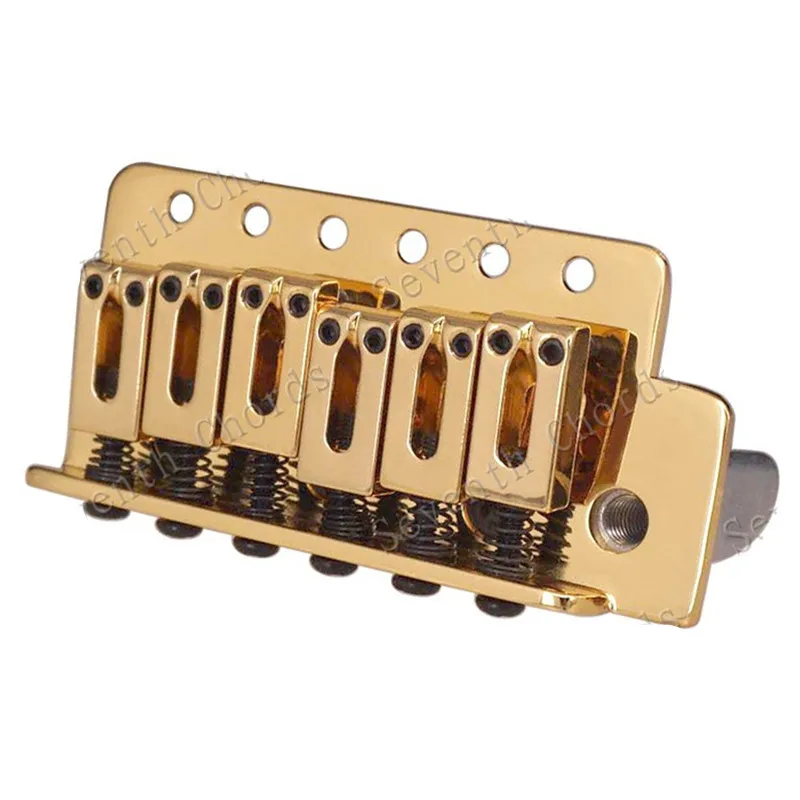 E-Gitarren-Brücke Golden 6 Saiten Gitarrenzubehör Teile Musikinstrumente – Detail 4