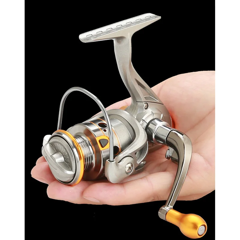 Mini Fishing Reel 5KG Max Drag DC150 No gap Rock fishing Lure Freshwater Small Spinning  reel
