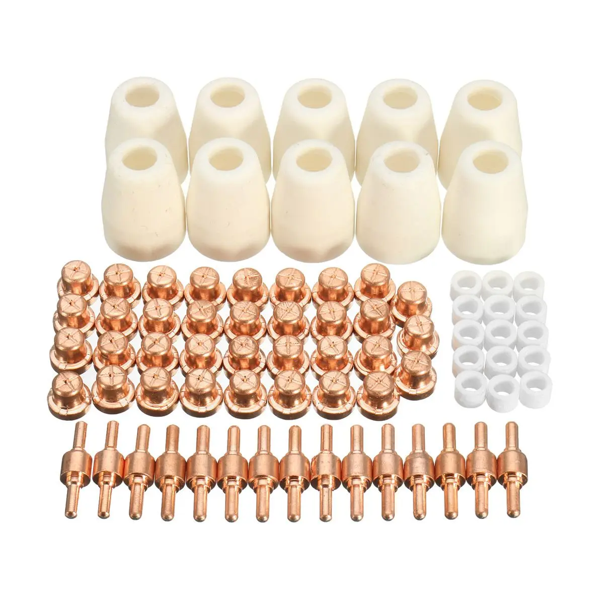 Boquillas de corte para cortador de Plasma, 75 unidades, LG-40, CUT40/50, accesorios, puntas de Plasma, electrodos, antorcha, consumibles, aire