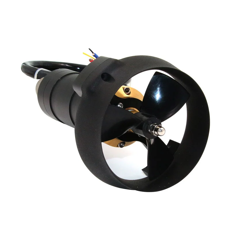 MI70E 500m Underwater Azimuth Thruster with Built-in Controller 6.5KG ROV RC Boat Submarine POD DC24V BLDC Motor Direct Drive