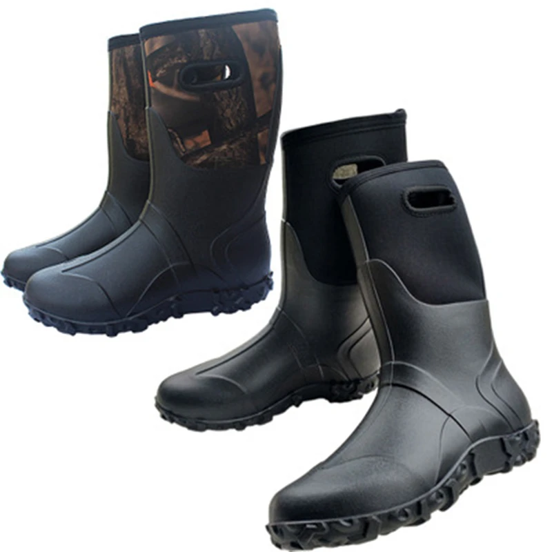 

Fly Fishing Boots Breathable Waterproof Waders Shoes Anti-slip Felt Spike Sole Rock Fishing Water Shoes Wading Rain Boots Men