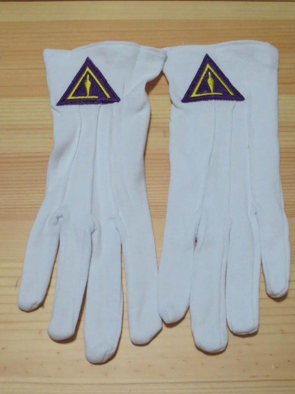 Hot sale High quality Masonic Gloves Mason Freedom Customized Made Embroidery gloves N5