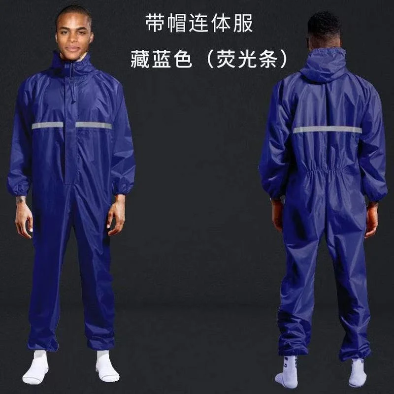 Conjoined Raincoats, Overalls Electric Motorcycle Fashion Raincoat, Men And Women Fission Rain Suit