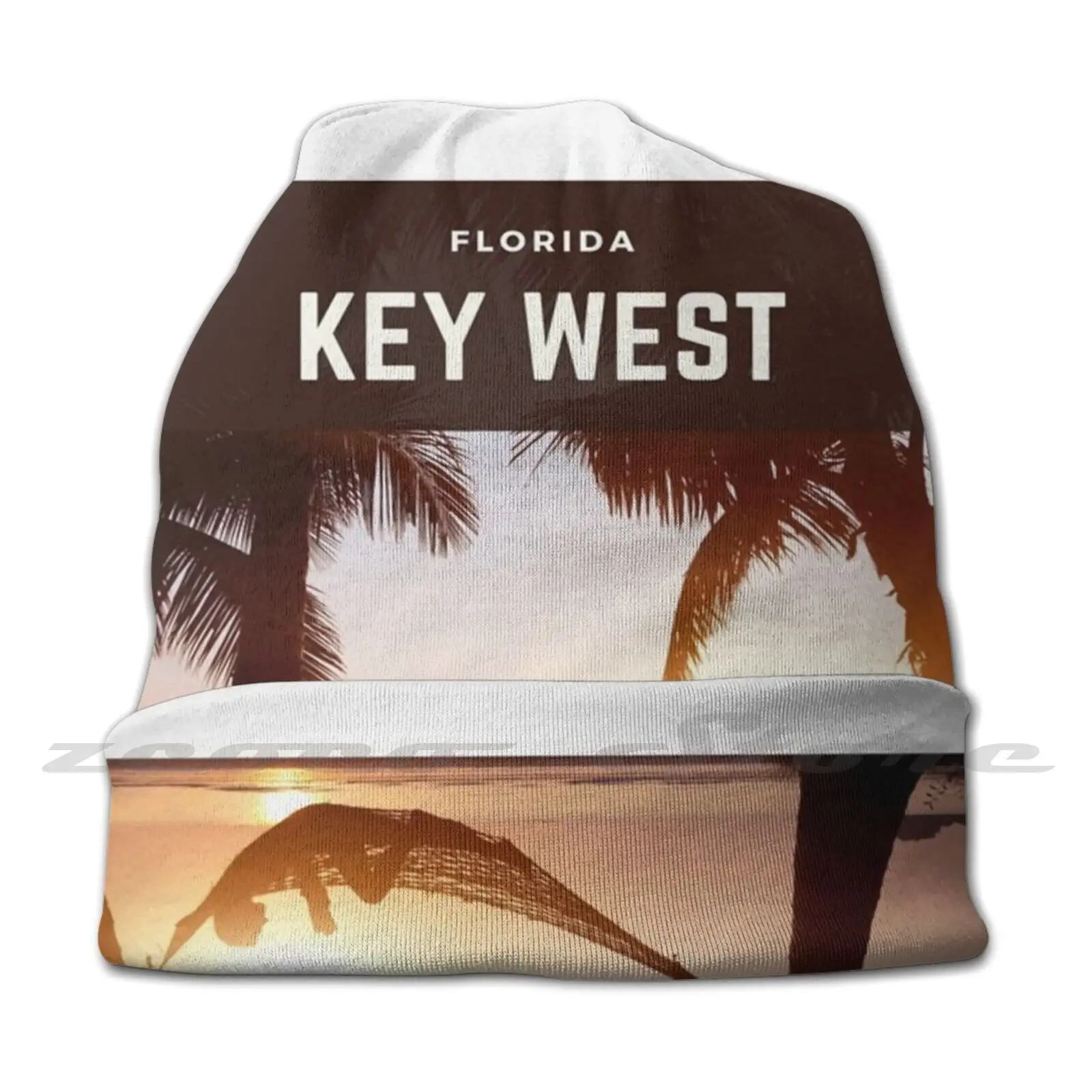 Key West , Florida Adult Kids Knit Hat Hedging Cap Outdoor Sports Breathable Key West Florida Keys Florida Fl Naples Everglades