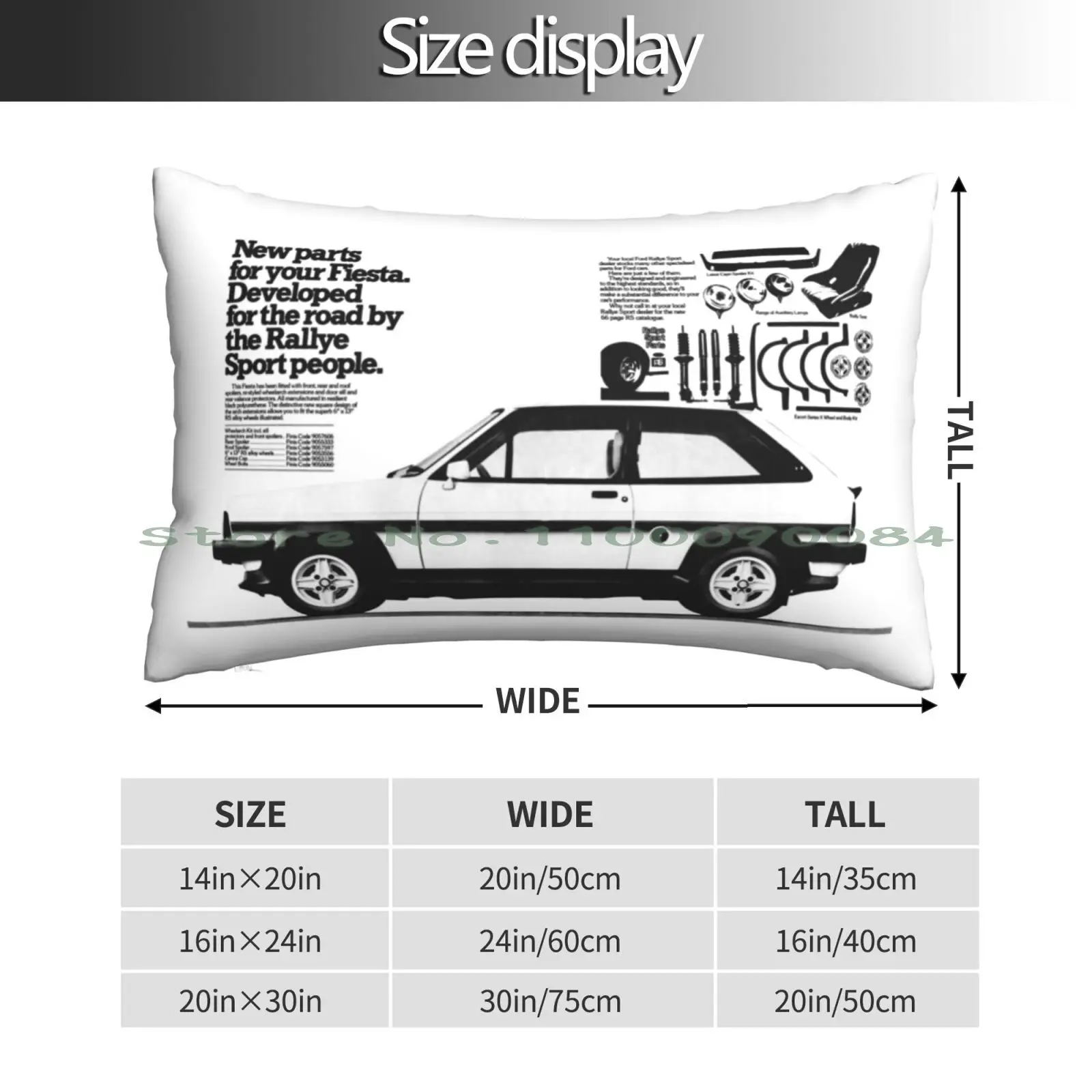 Fiesta Rallye Sport Pillow Case 20x30 50*75 Sofa Bedroom Never Forget Cassette Tape 8 Track Vhs Tape Floppy Disk Hold Hands