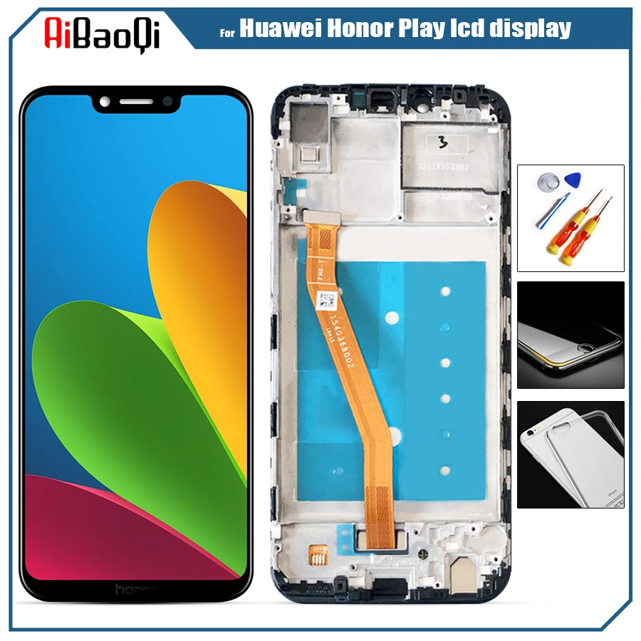 

for Huawei Honor Play LCD Display with Frame Digitizer Assembly Touch Screen LCD Screen Repair Part