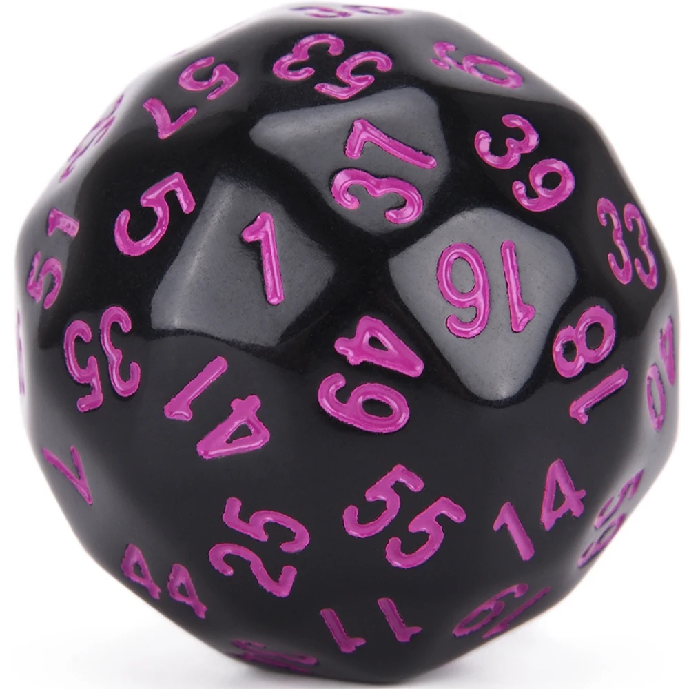 Dés polyédriques D60, couleur Opaque, 60 faces pour jeux de rôle de table, DND