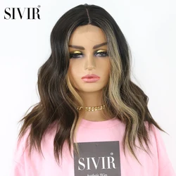 Sivir Short/Long Wavy Synthetic wigs For Women Small AREA lace wigs  Women's Daily Black Brown color Heat Resistant Fiber Wigs