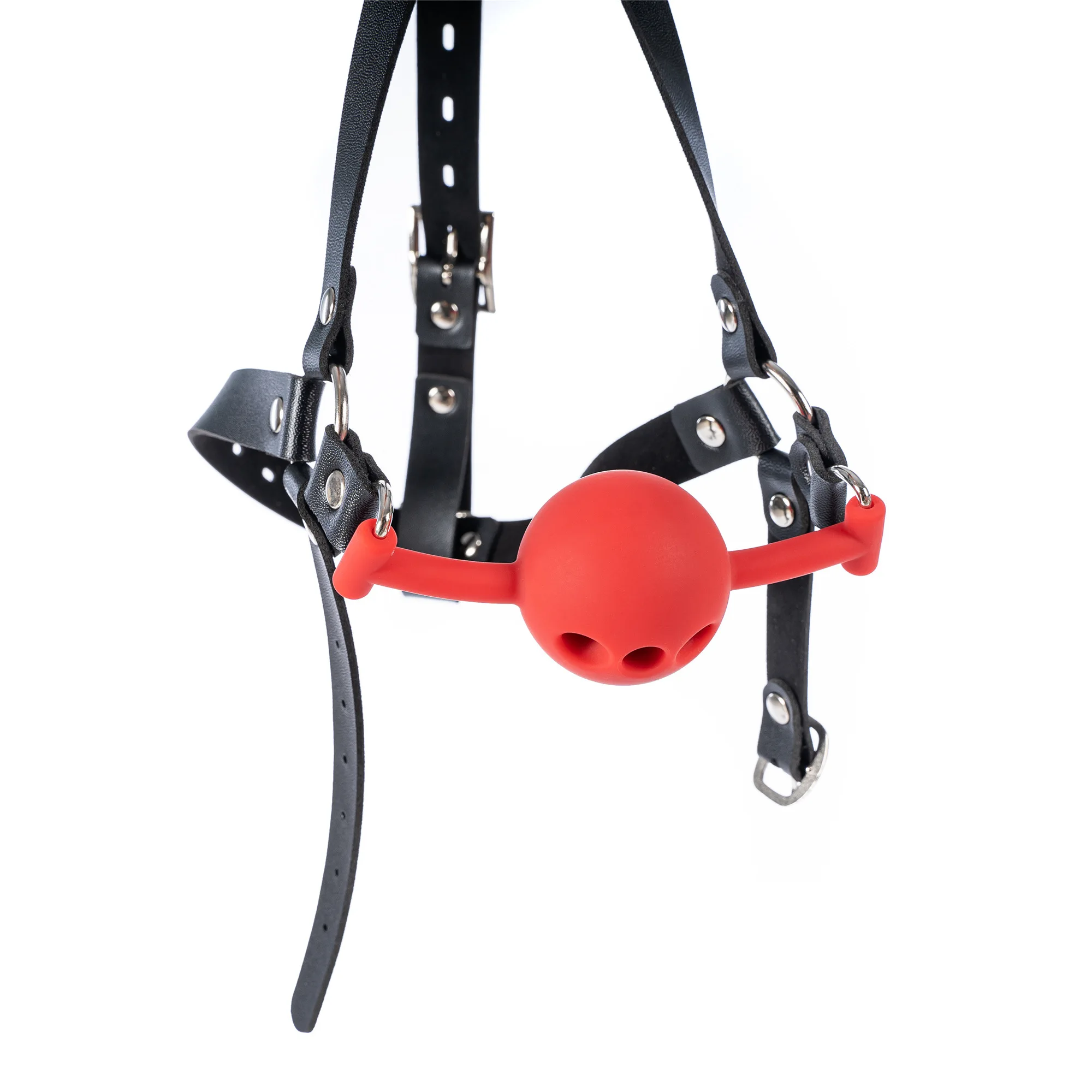 Bdsm Bondage Leather Strap with Open Mouth Silicone Gag Sexy Toys for Fetish Restraints Hood Mask Sexy Headgear Adults Games