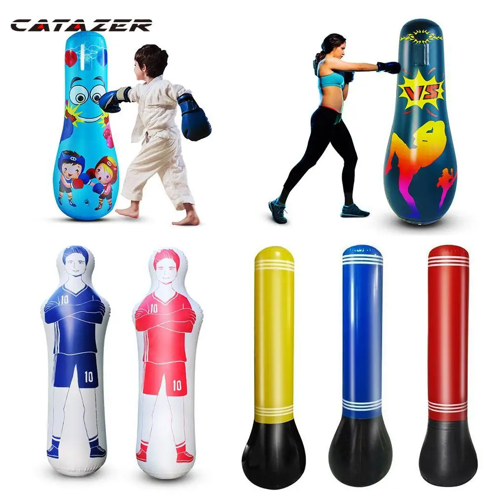 

Children Sandbag Adult Inflatable Tumbler Boxing Punching Bag Home Gym Fitness Boxing Fight Training Stress Relief Toy