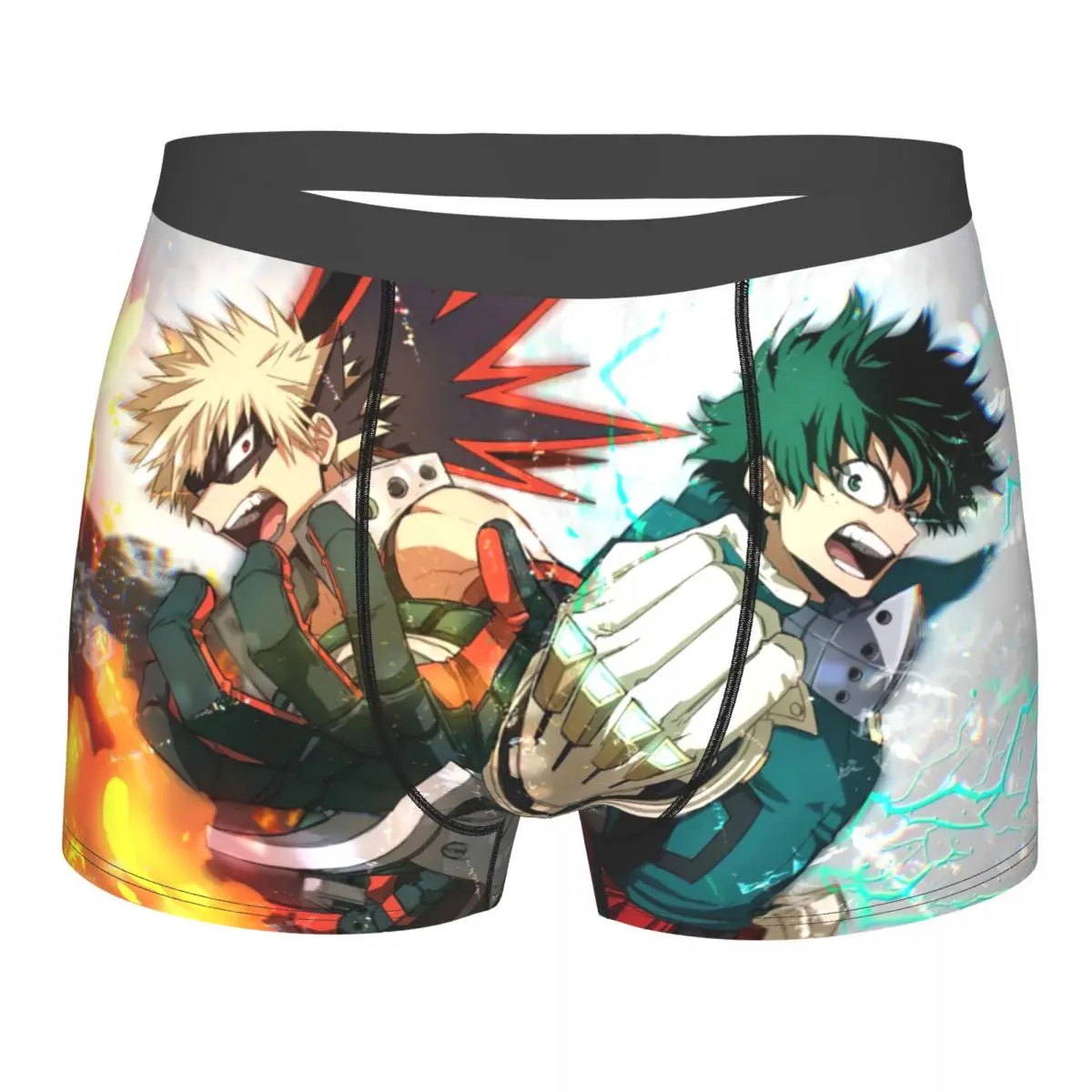 Anime, meu herói academia cuecas breathbale calcinha masculina cueca impressão shorts boxer briefs