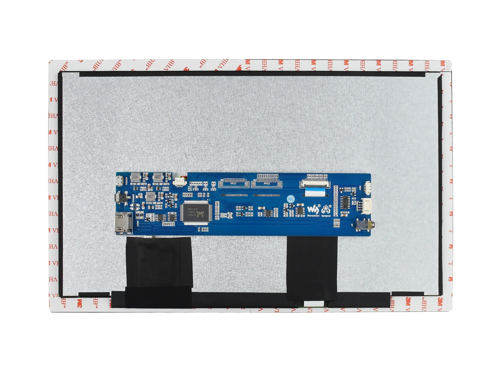 Imagem -04 - Waveshare 13.3 Polegada Tela de Toque Capacitivo Lcd 1920*1080 Hdmi Ips Vários Sistemas de Apoio Opcional Eua ue Reino Unido Adaptador de Energia