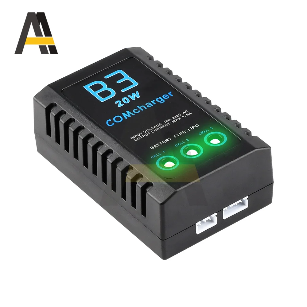 เครื่องชาร์จแบตเตอรี่บาลานซ์2S 3S AC110-240V ไลโปบาลานซ์20W imaxrc IMAX B3 Pro ขนาดกะทัดรัดสำหรับเฮลิคอปเตอร์ RC เฮลิคอปเตอร์ปลั๊ก EU