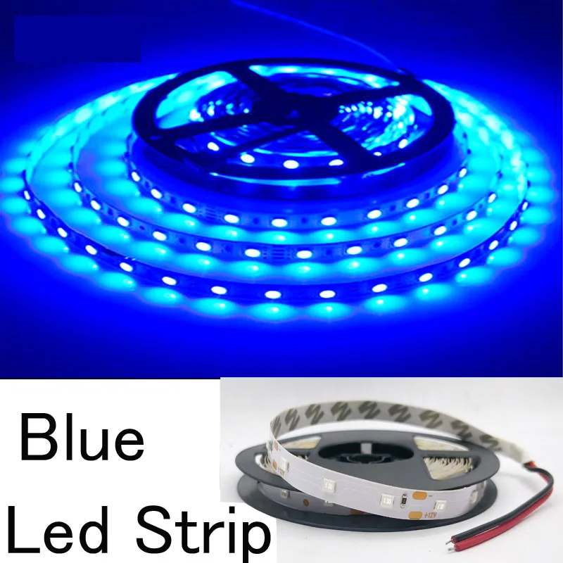 Waterproof 12V LED Strip Light 60 LED/m Warm White Flexible LED Strip Light 1m 2m 3m 4m 5m Replacement for 5050 RGB Black PCB