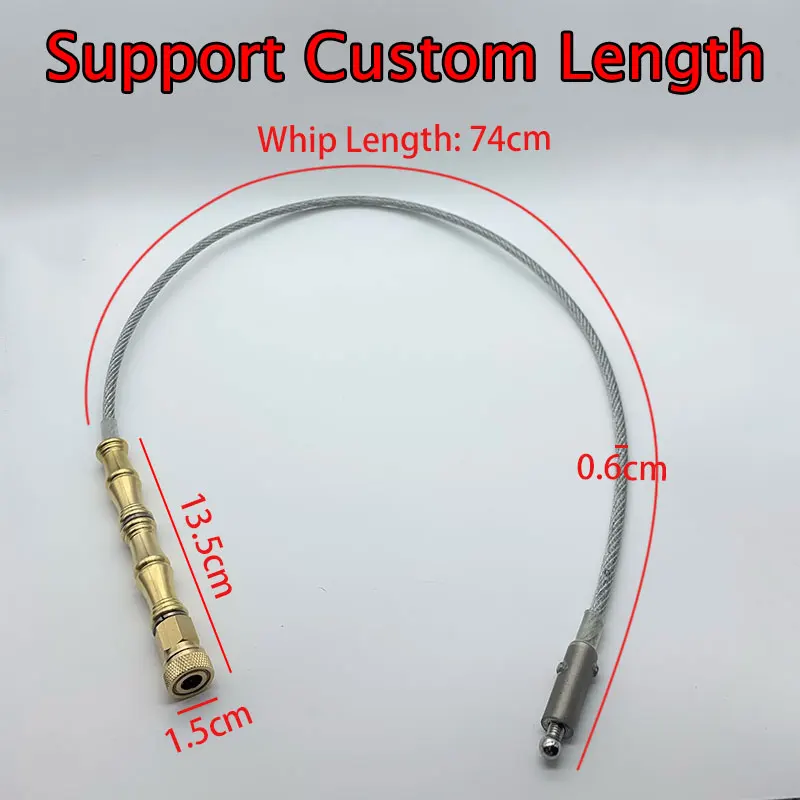 Custom Length Portable Wire Whip Outdoor Self-defense Quick Insertion Flexible Concealed EDC Tactical Window Breaker