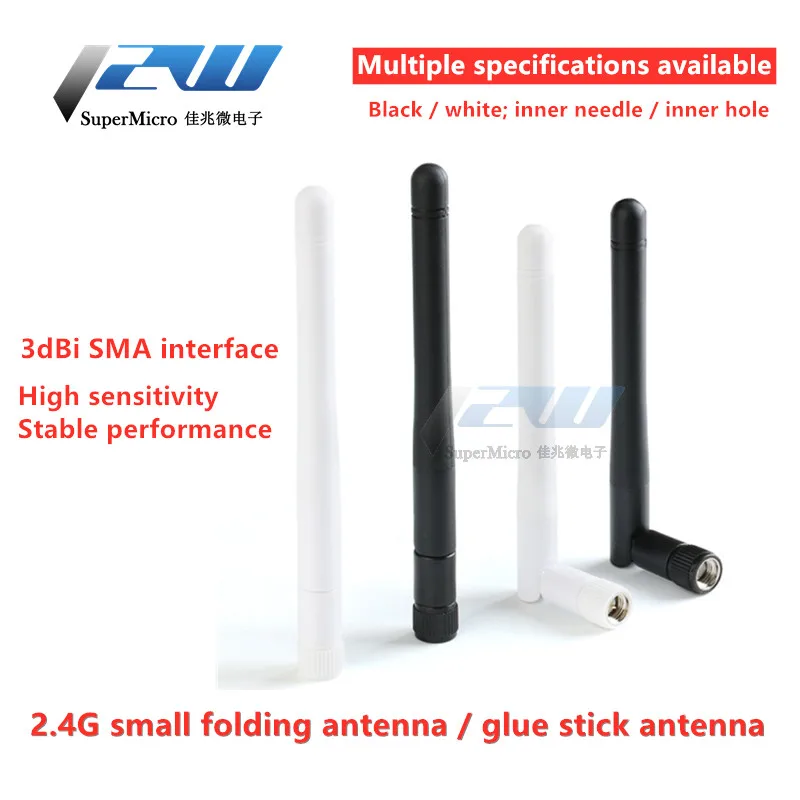 Free shipping! 1pcs 2.4GHz 3dBi Omni WIFI Antenna with RP SMA Male/Female Plug for Wireless Router Wholesale Price Antenna Wi-fi