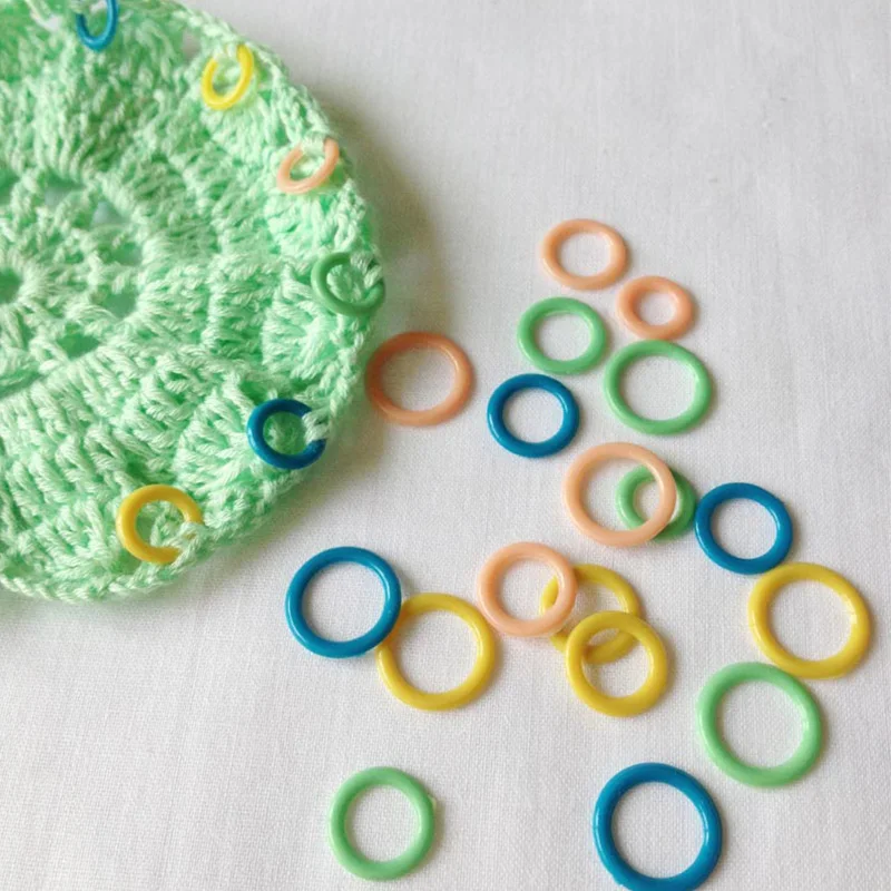 50/100/150pcs Round Marking Circles DIY Craft Tool Knitting Marker Crochet Stitch Marking Ring Sewing Accessories Color Random