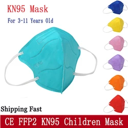 FP2 Maskers Voor Kinderen FFP2mask 6-12 Jaar Oude Mascarilla Infantil FPP2 Homologada Ce FFP2 Niños Herbruikbare KN95 Kids maskers