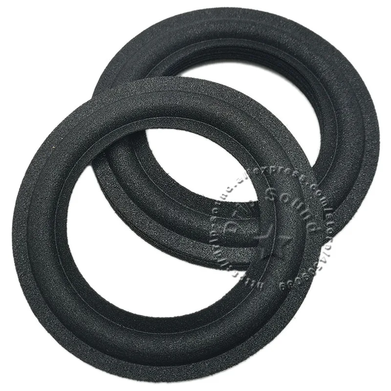 2pcs 2"/2.5"/3"/3.5" Inch Speaker Foam Folded Edge Ring Woofer Repair Side Surround Circle Replacement Parts 50-90mm/1.97"-3.54"