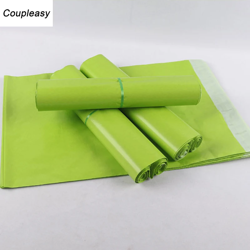 10Pcs 7 Sizes Light Green Poly Mailers Envelopes Shipping storage Courier Bags Waterproof Plastic Self Seal Mail Express Bag