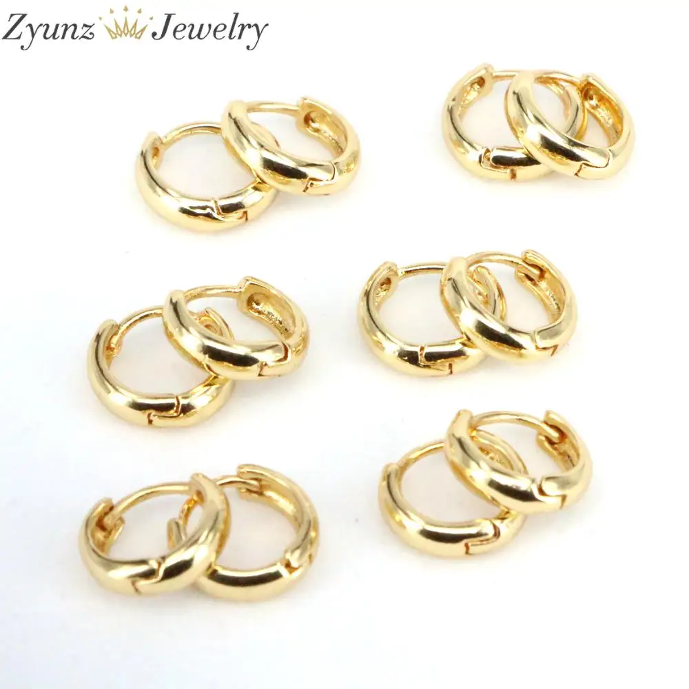 

10 Pairs, Dainty Round Earrings For Women Simple Gold Hoop Earrings Accessories 2021 Brincos Copper Jewelry