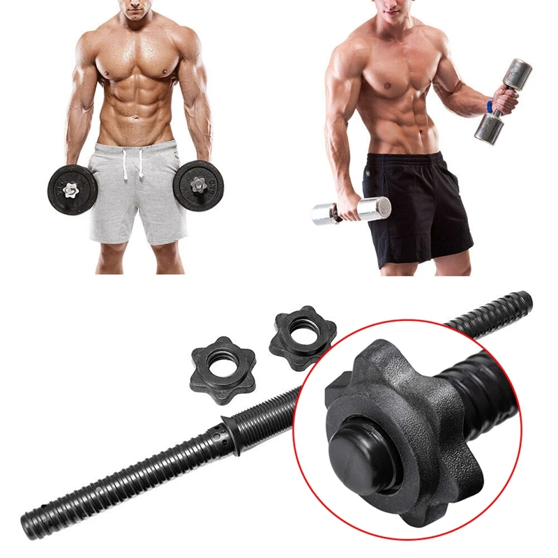 1 Pairs Dumbbell Hex Nut,Dumbbell Rod Nut,Spinlock Collars for Barbells Bars Training Sports